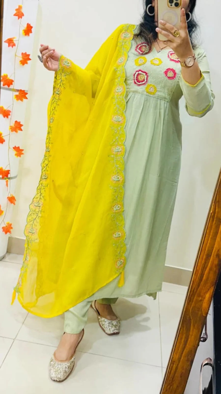 Aadhirai Green - Trendies Attire