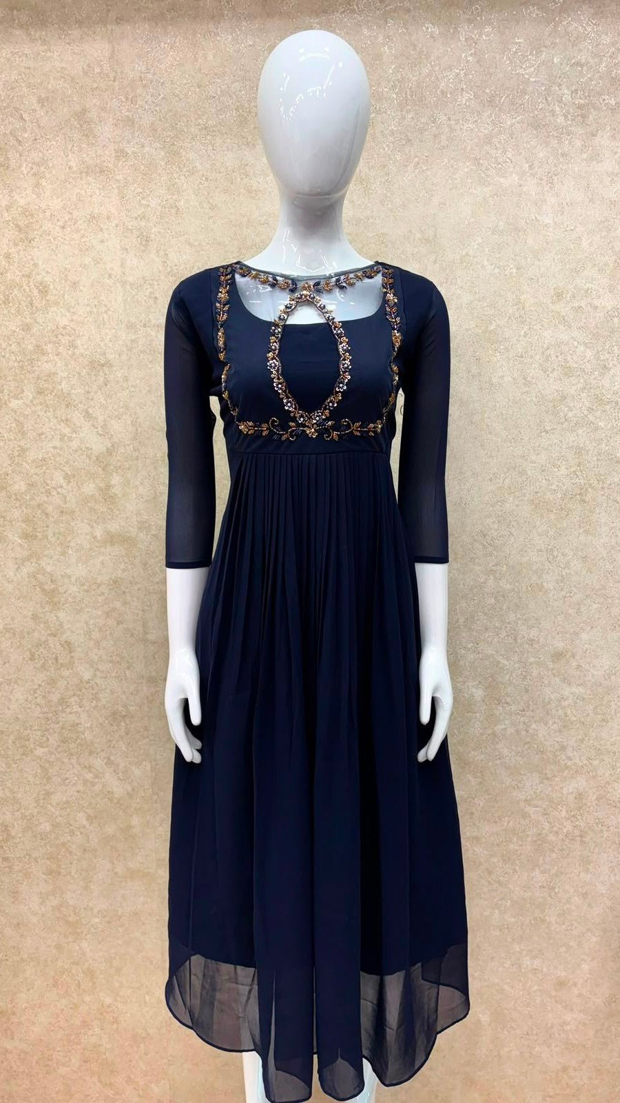 Srisha - navy blue - Trendies Attire